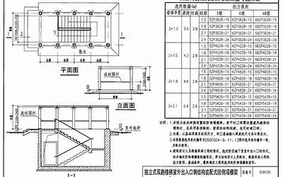 05SFJ05 防空地下室室外出入口部钢结构装配式防倒塌棚架建筑设计.pdf